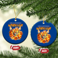 Autistic And Gay Skeleton Explosion Ceramic Ornament - Wonder Print Shop