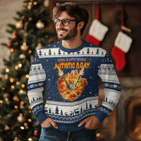 Autistic And Gay Skeleton Explosion Ugly Christmas Sweater - Wonder Print Shop