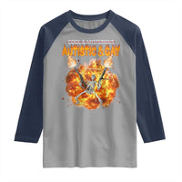 Autistic And Gay Skeleton Explosion Raglan Shirt - Wonder Print Shop