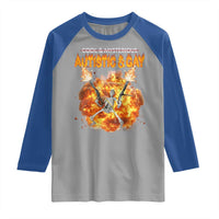 Autistic And Gay Skeleton Explosion Raglan Shirt - Wonder Print Shop