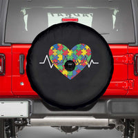 Autism Awareness Love Heart Puzzle Acceptance Spare Tire Cover