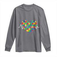 Autism Awareness Love Heart Puzzle Acceptance Long Sleeve Shirt