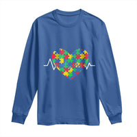 Autism Awareness Love Heart Puzzle Acceptance Long Sleeve Shirt