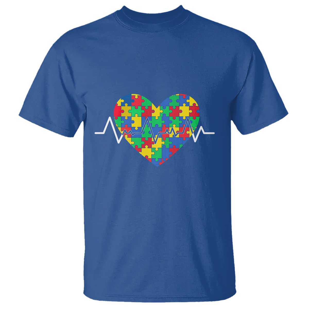 Autism Awareness Love Heart Puzzle Acceptance T Shirt