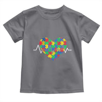 Autism Awareness Love Heart Puzzle Acceptance Toddler T Shirt