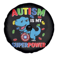 Autism Awareness Is My Superpower Spare Tire Cover Cute Dinosaur Dino Kids Boys