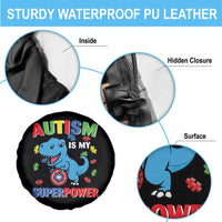 Autism Awareness Is My Superpower Spare Tire Cover Cute Dinosaur Dino Kids Boys