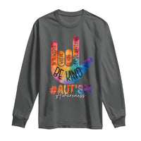 Be Kind ASL Autism Awareness Long Sleeve Shirt Love Sign Language Hand Tie Dye