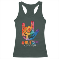 Be Kind ASL Autism Awareness Racerback Tank Top Love Sign Language Hand Tie Dye