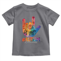 Be Kind ASL Autism Awareness Toddler T Shirt Love Sign Language Hand Tie Dye