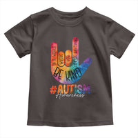 Be Kind ASL Autism Awareness Toddler T Shirt Love Sign Language Hand Tie Dye