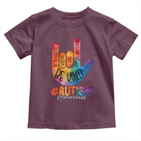 Be Kind ASL Autism Awareness Toddler T Shirt Love Sign Language Hand Tie Dye