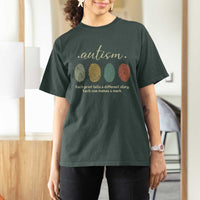Retro Fingerprint Autism Awareness T Shirt For Women Each Print Tells A Different Story