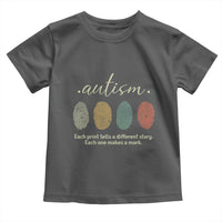Retro Fingerprint Autism Awareness Toddler T Shirt Each Print Tells A Different Story