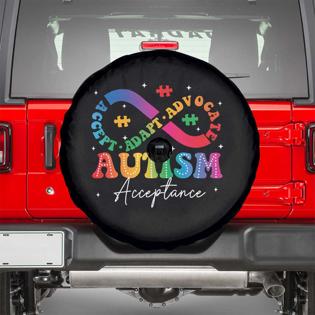 Autism Awareness Acceptance Spare Tire Cover Infinity Symbol Neurodiversity