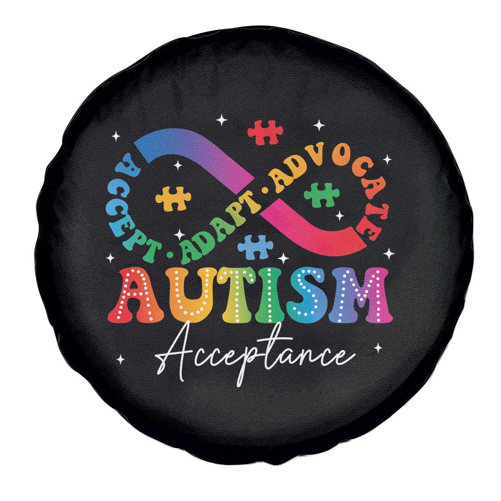 Autism Awareness Acceptance Spare Tire Cover Infinity Symbol Neurodiversity