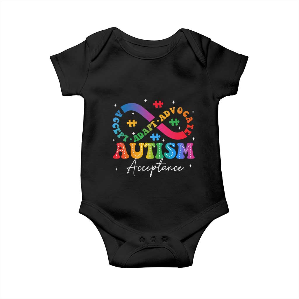 Autism Awareness Acceptance Baby Onesie Infinity Symbol Neurodiversity