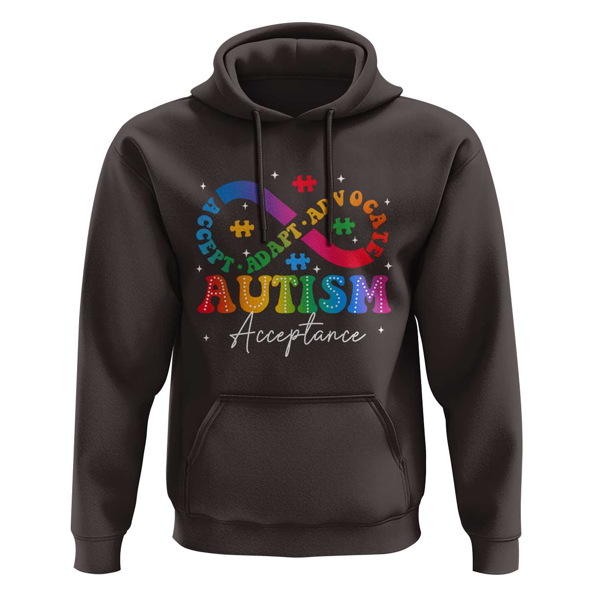 Autism Awareness Acceptance Hoodie Infinity Symbol Neurodiversity