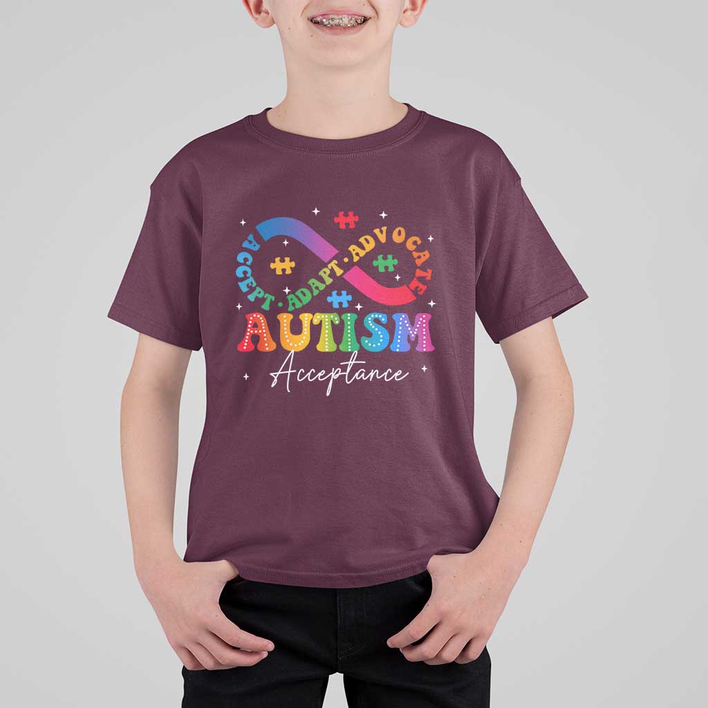 Autism Awareness Acceptance T Shirt For Kid Infinity Symbol Neurodiversity