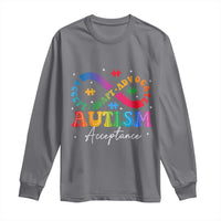 Autism Awareness Acceptance Long Sleeve Shirt Infinity Symbol Neurodiversity