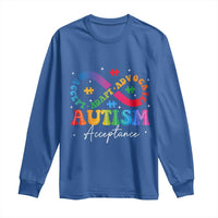 Autism Awareness Acceptance Long Sleeve Shirt Infinity Symbol Neurodiversity