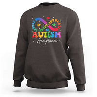 Autism Awareness Acceptance Sweatshirt Infinity Symbol Neurodiversity