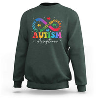 Autism Awareness Acceptance Sweatshirt Infinity Symbol Neurodiversity