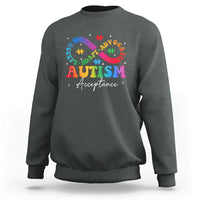 Autism Awareness Acceptance Sweatshirt Infinity Symbol Neurodiversity