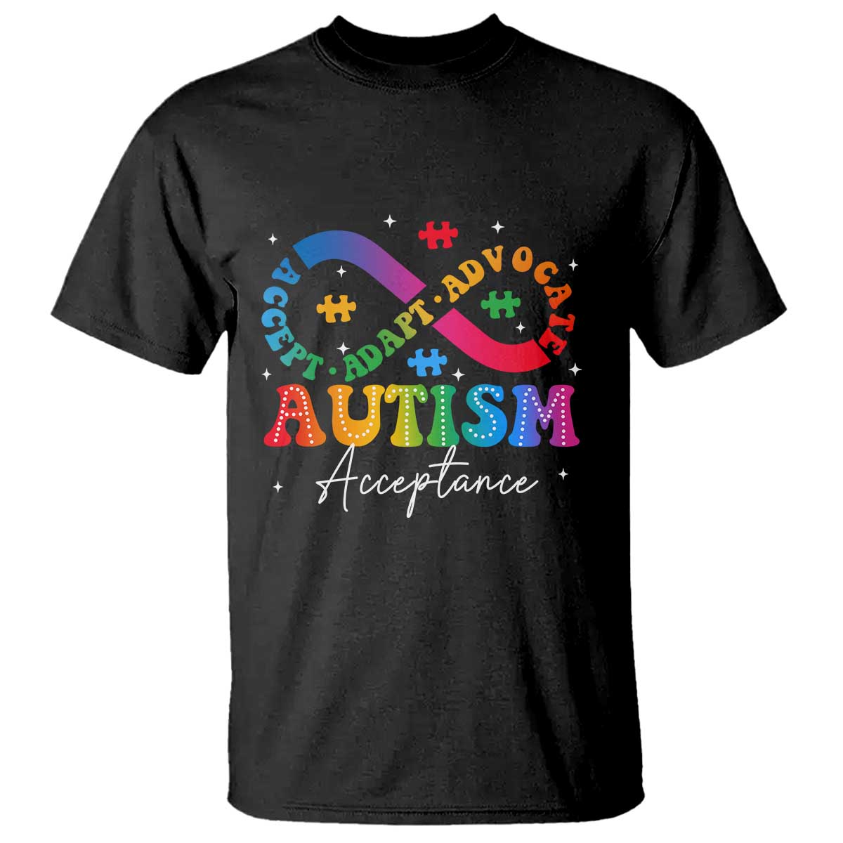 Autism Awareness Acceptance T Shirt Infinity Symbol Neurodiversity