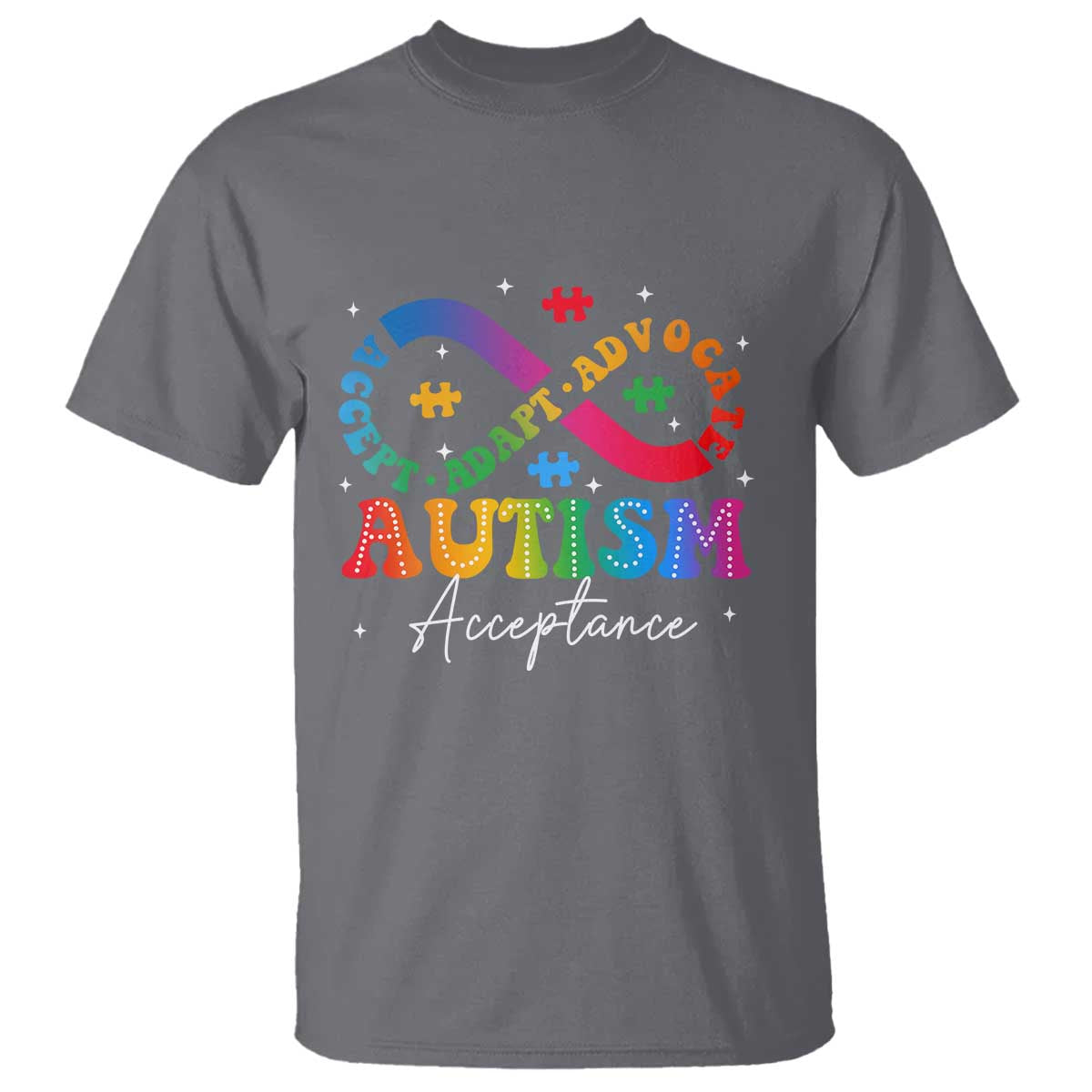 Autism Awareness Acceptance T Shirt Infinity Symbol Neurodiversity