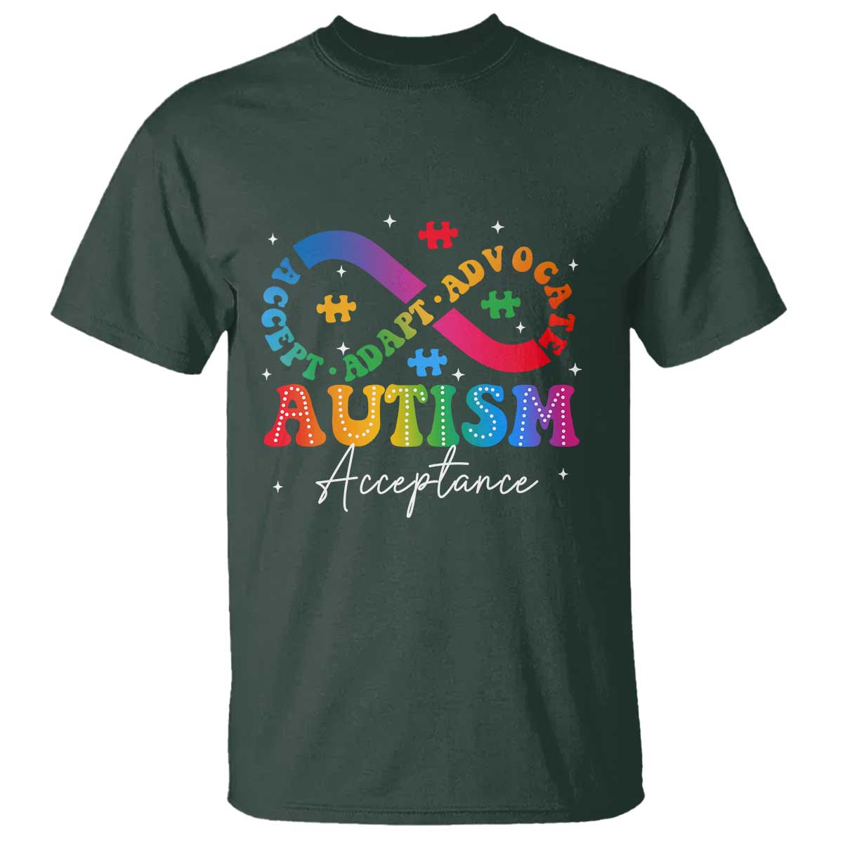 Autism Awareness Acceptance T Shirt Infinity Symbol Neurodiversity