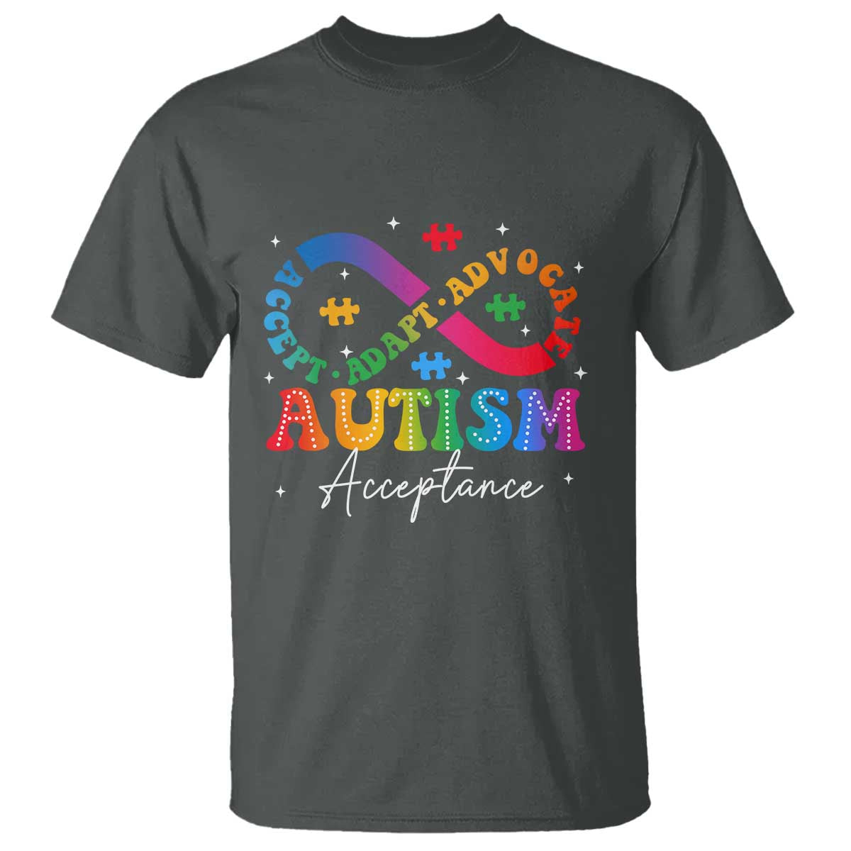 Autism Awareness Acceptance T Shirt Infinity Symbol Neurodiversity