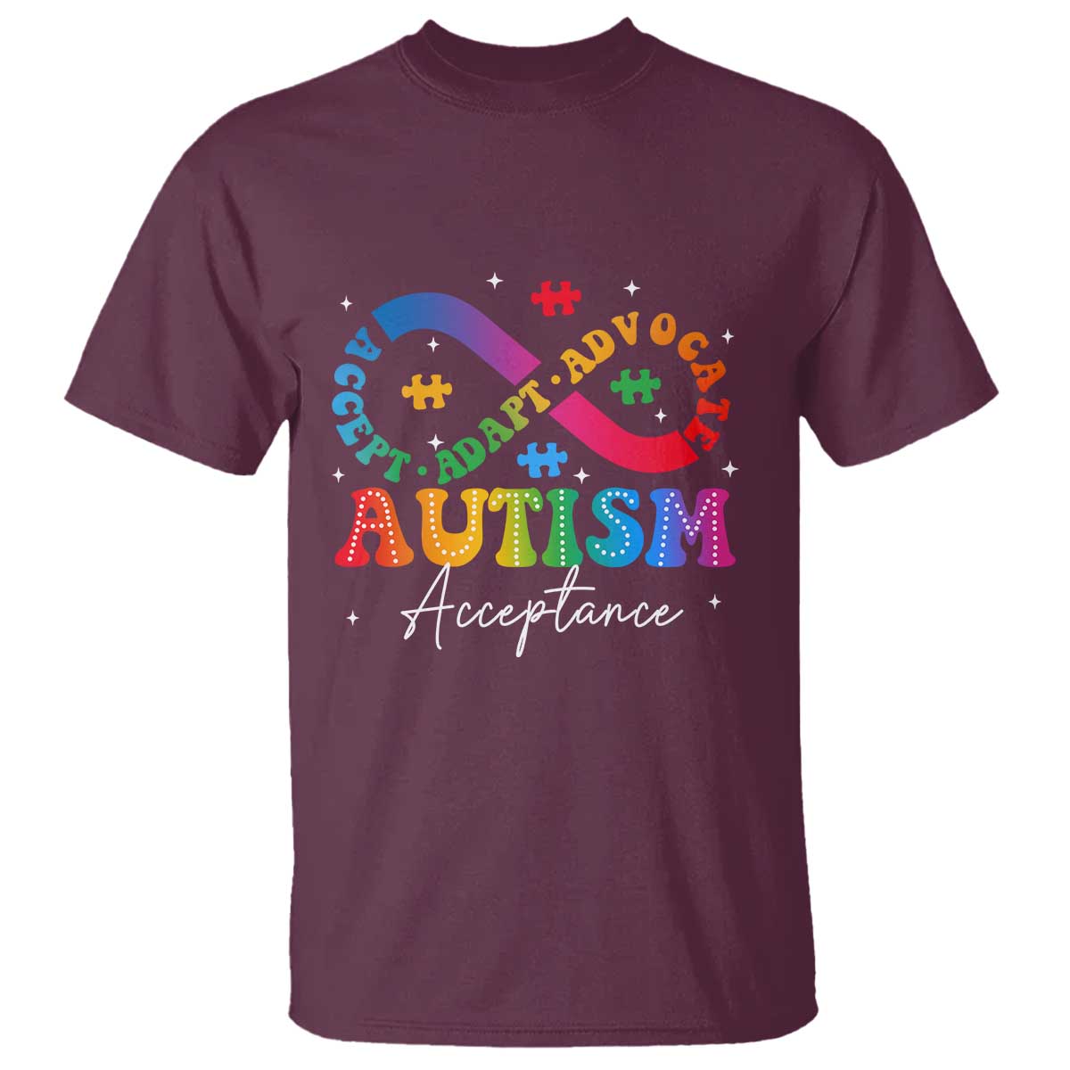 Autism Awareness Acceptance T Shirt Infinity Symbol Neurodiversity