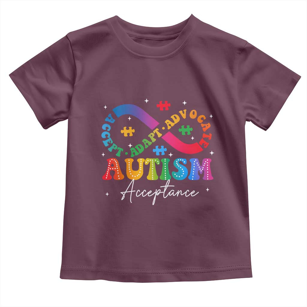 Autism Awareness Acceptance Toddler T Shirt Infinity Symbol Neurodiversity