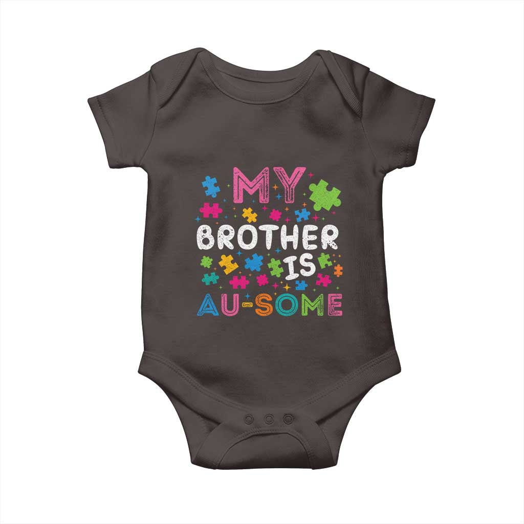 My Brother Is Au-Some Sister Autism Awareness Baby Onesie