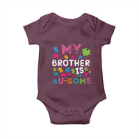 My Brother Is Au-Some Sister Autism Awareness Baby Onesie