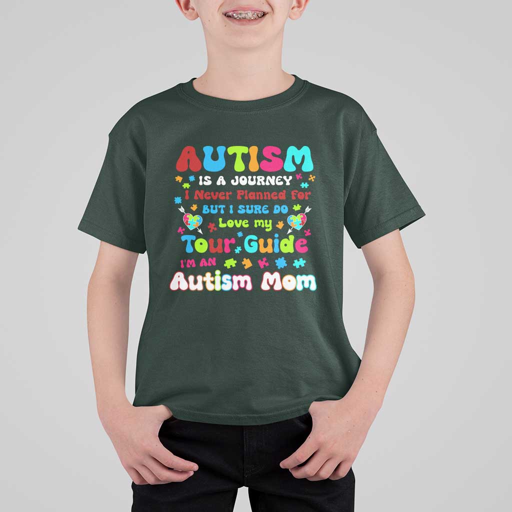 Autism Mom's Journey T Shirt For Kid