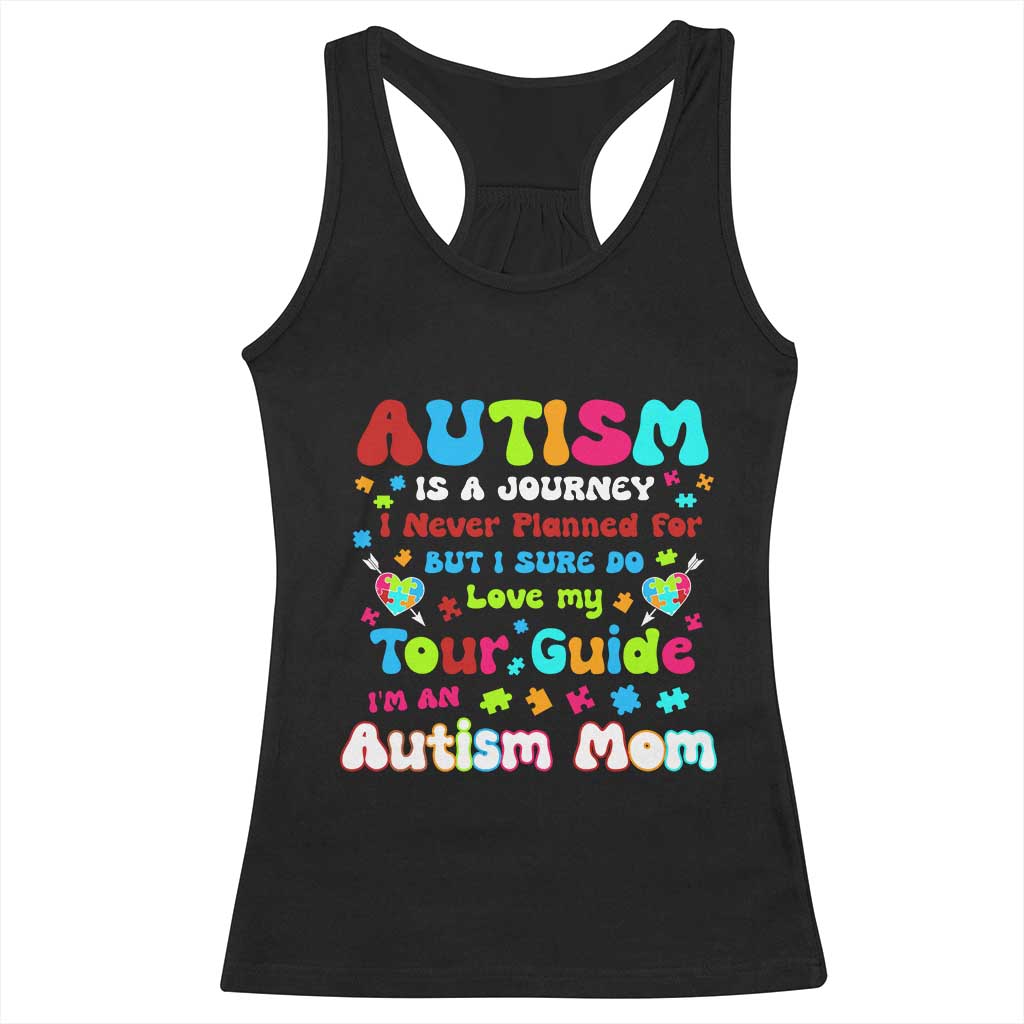 Autism Mom's Journey Racerback Tank Top