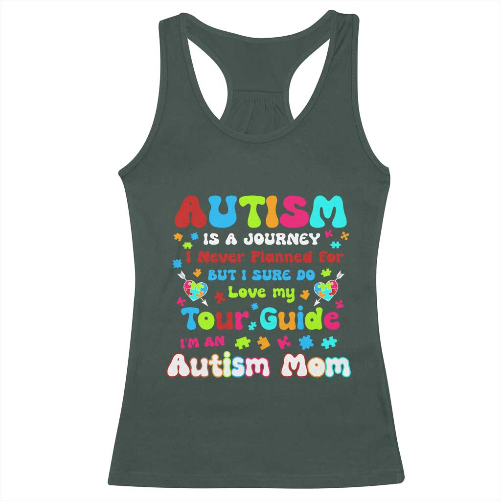 Autism Mom's Journey Racerback Tank Top