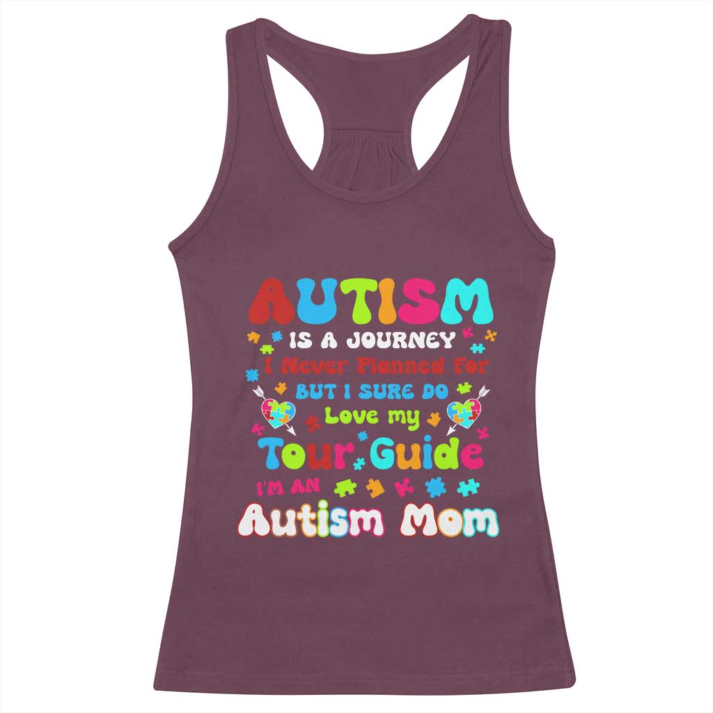 Autism Mom's Journey Racerback Tank Top