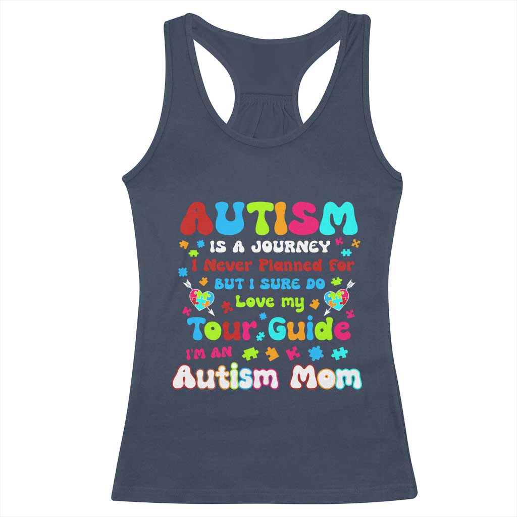 Autism Mom's Journey Racerback Tank Top