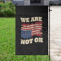We Are Not Ok Garden Flag Upside down American USA Flag - Wonder Print Shop