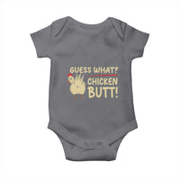 Guess What Chicken Butt Baby Onesie Funny Chicken Farmer Farming - Wonder Print Shop