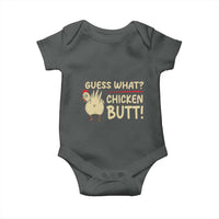 Guess What Chicken Butt Baby Onesie Funny Chicken Farmer Farming - Wonder Print Shop