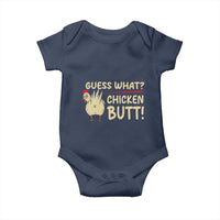 Guess What Chicken Butt Baby Onesie Funny Chicken Farmer Farming - Wonder Print Shop