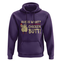 Guess What Chicken Butt Hoodie Funny Chicken Farmer Farming - Wonder Print Shop