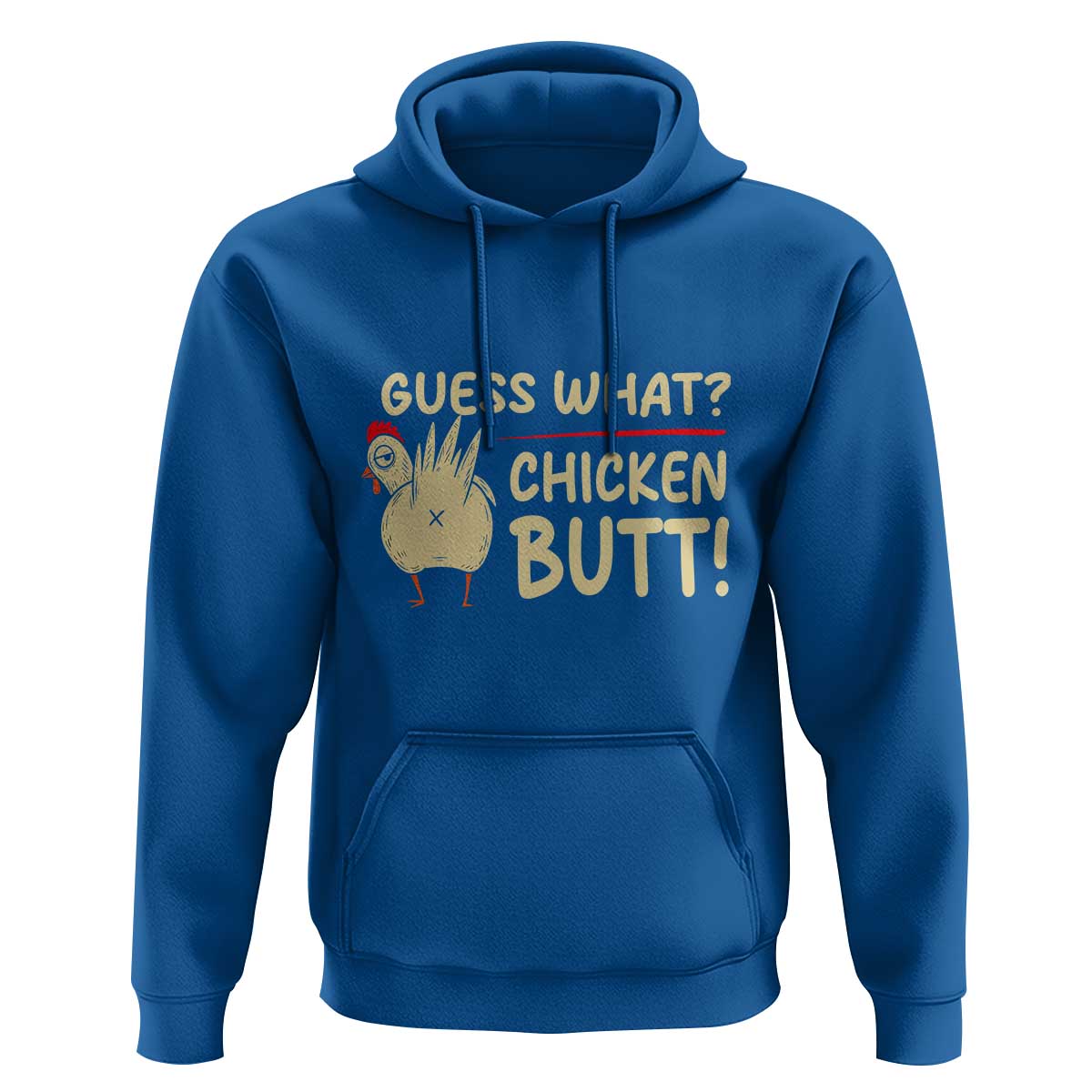 Guess What Chicken Butt Hoodie Funny Chicken Farmer Farming - Wonder Print Shop
