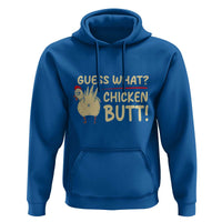 Guess What Chicken Butt Hoodie Funny Chicken Farmer Farming - Wonder Print Shop