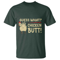 Guess What Chicken Butt T Shirt Funny Chicken Farmer Farming - Wonder Print Shop