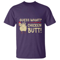 Guess What Chicken Butt T Shirt Funny Chicken Farmer Farming - Wonder Print Shop